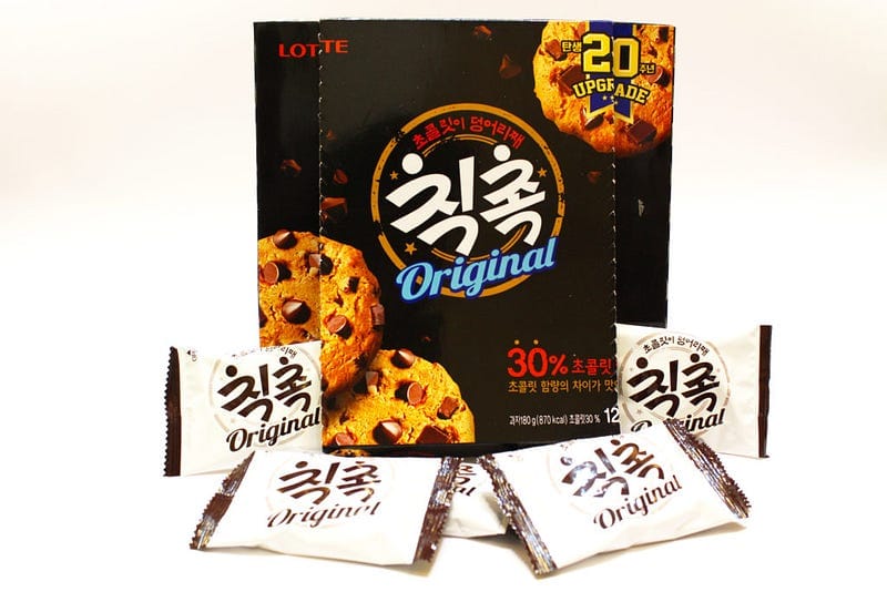 快遞先生開箱🍪給你滿滿的巧克力豆,韓國樂天 LOTTE 巧克力曲奇餅乾!